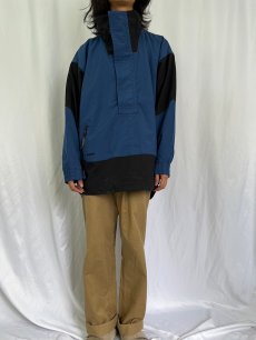 画像2: 90's〜 JANSPORT ナイロンアノラックパーカー M (2)