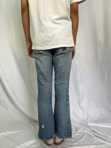 画像4: 70〜80's Levi's 646-0217 オレンジタブ ベルボトムデニムパンツ W28 (4)