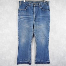 画像1: 70〜80's Levi's 646-0217 オレンジタブ ベルボトムデニムパンツ W34 (1)