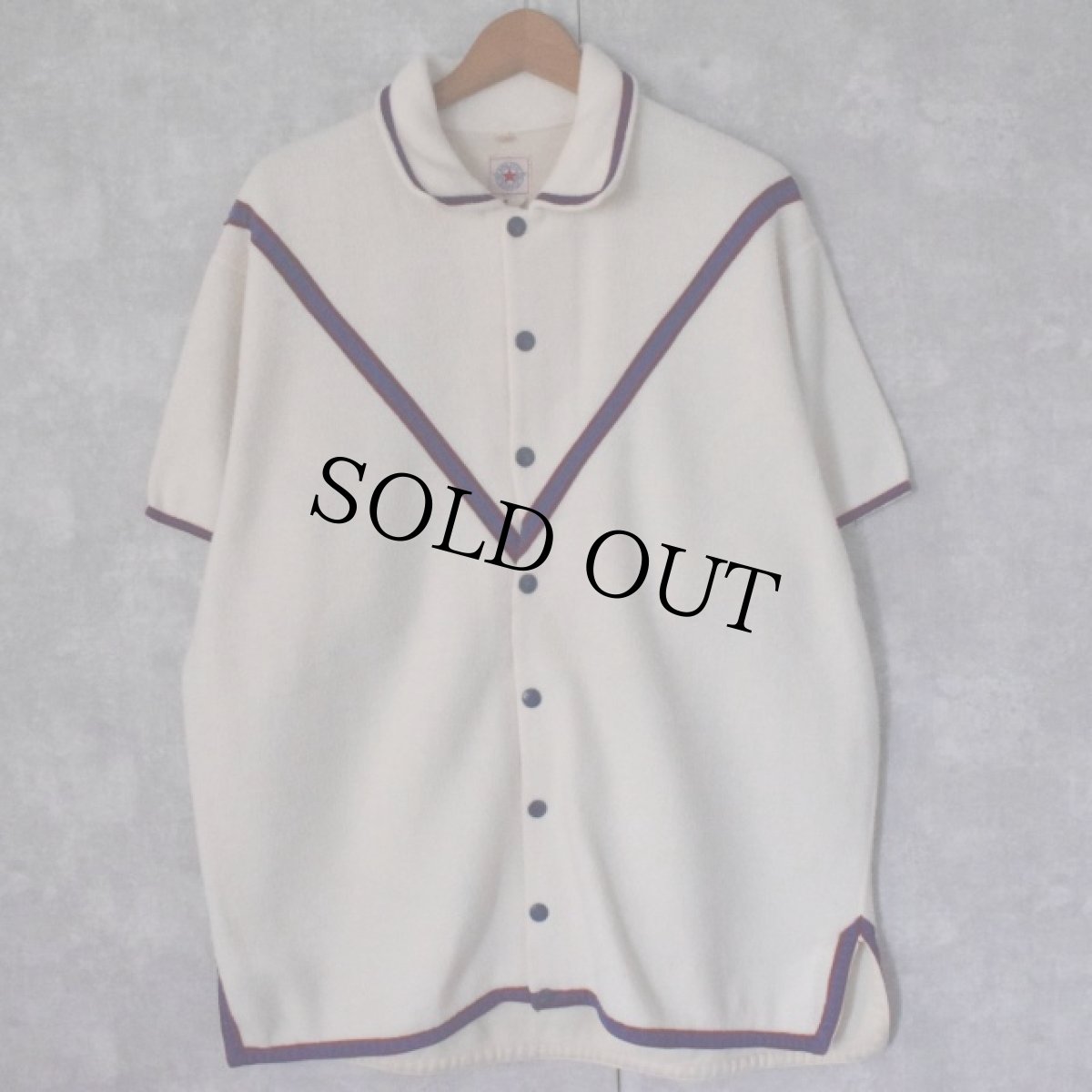 画像2: 50's ATHLETIC SUPPLY 半袖スタジャン 44 (2)