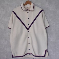 画像2: 50's ATHLETIC SUPPLY 半袖スタジャン 44 (2)