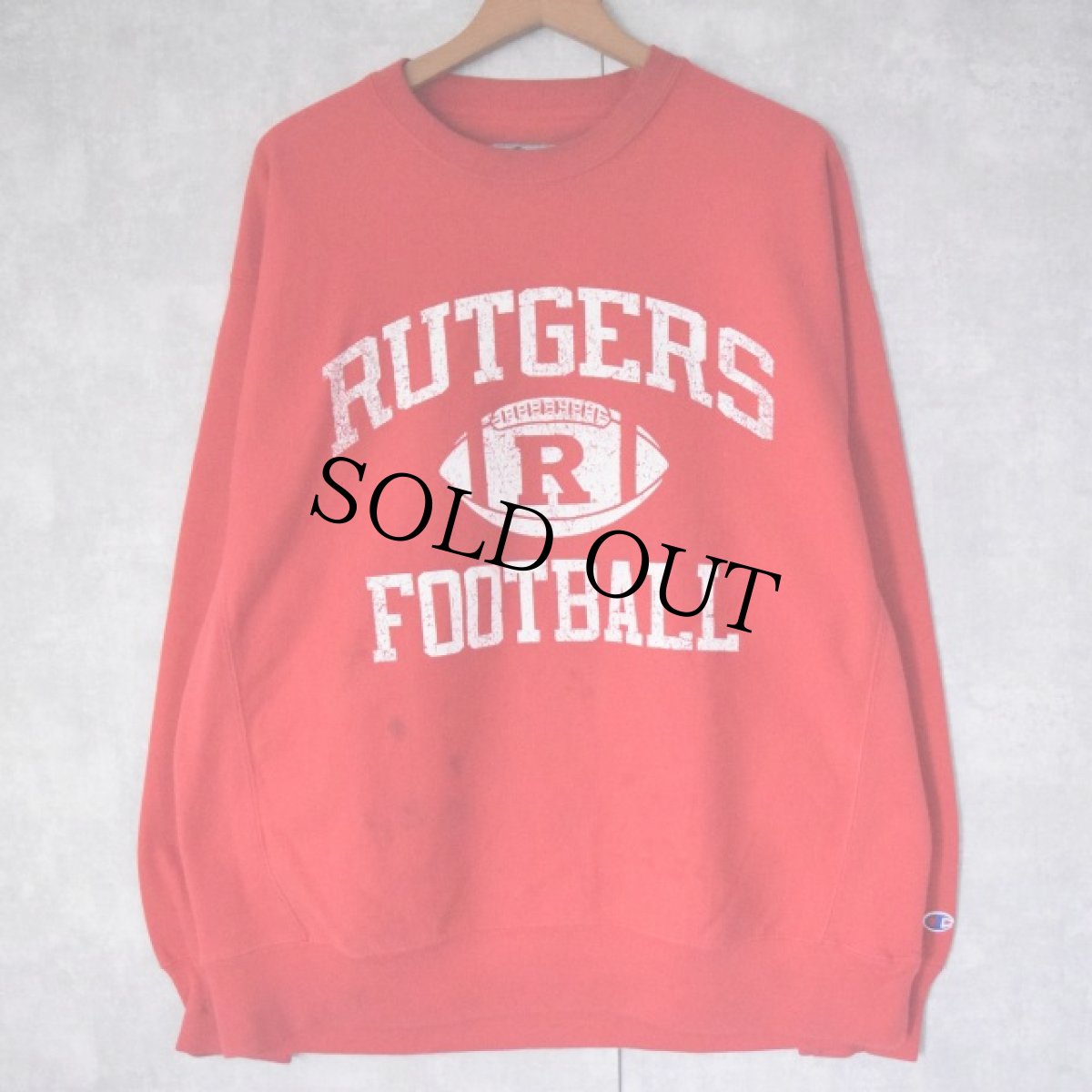 画像1: Champion ORIGINAL REVERSE WEAVE "RUTGERS FOOTBALL" L (1)