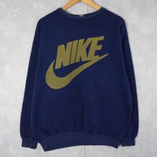 画像1: 80〜90's NIKE USA製 ロゴプリントスウェット XL (1)