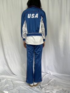 画像4: 80's Levi's "LA OLYMPIC" ジップジャージ&パンツ SETUP  (4)