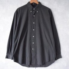 画像1: POLO Ralph Lauren "BLAKE" コットンポプリンボタンダウンシャツ BLACK L (1)