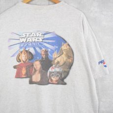 画像1: STAR WARS "EPISODE1 THE FHANTOM MENACE" 映画プリントTシャツ (1)