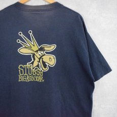 画像1: 80's STUSSY USA製 "BIG ASS GEAR" ロバプリントTシャツ XL (1)