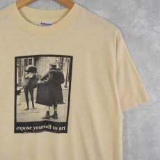 画像1: 80's Mike Ryerson USA製 "Expose Yourself to Art" フォトプリントTシャツ XL (1)