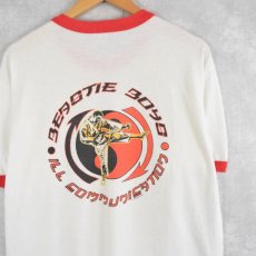 画像1: 90's BEASTIE BOYS USA製 ヒップホップリンガーTシャツ XL (1)