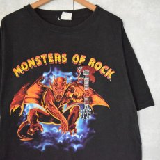 画像1: 90's MONSTERS OF ROCK ロックフェスティバル プリントTシャツ BLACK (1)