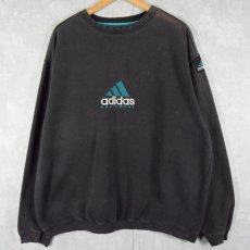 画像1: 90's adidas EQUIPMENT ロゴ刺繍スウェット XL (1)