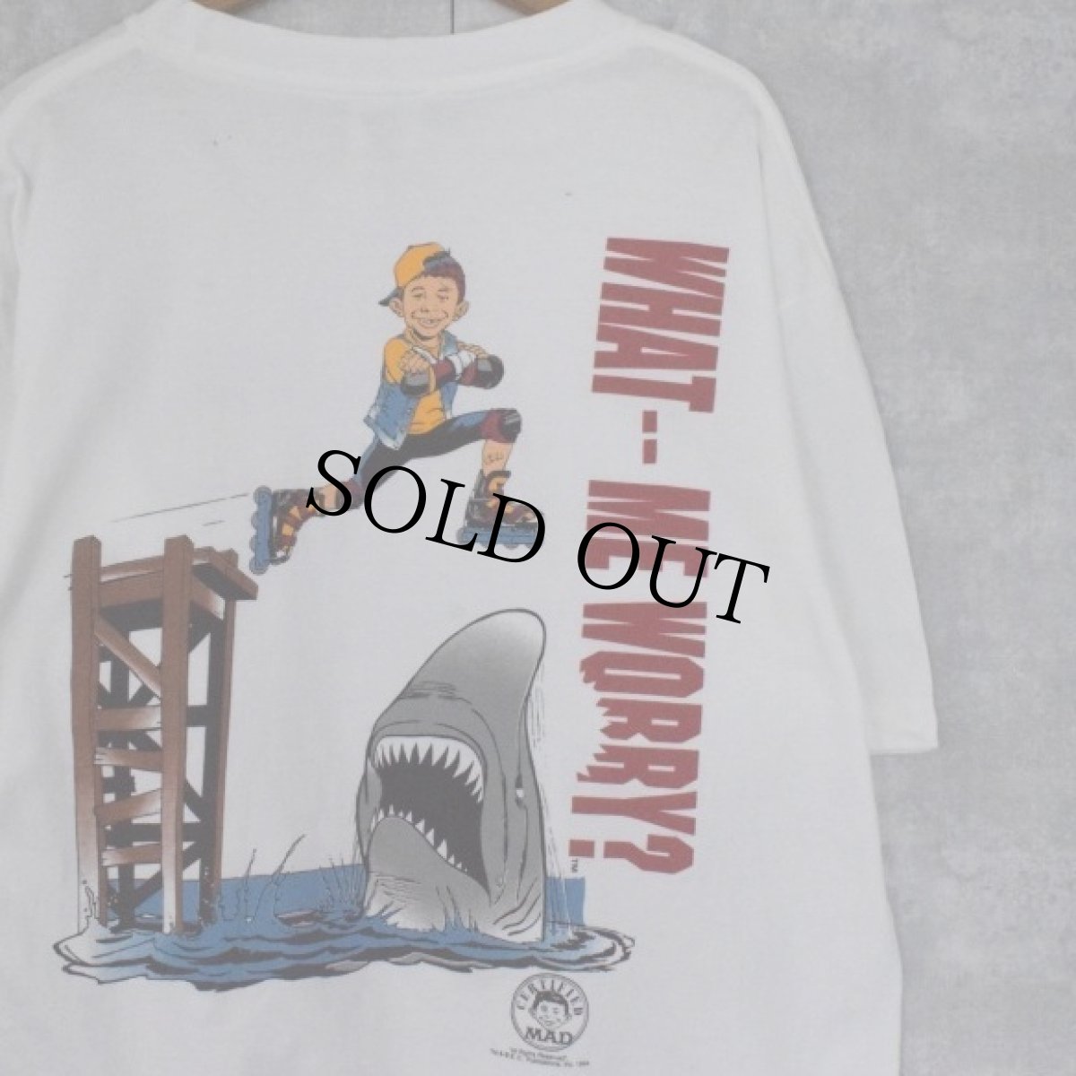 画像1: MAD "Alfred E. Neuman" キャラクタープリントTシャツ XL (1)