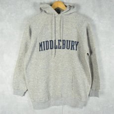 画像1: 70's Collegiate Pacific USA製 "MIDDLEBURY" ラグランスウェットフーディ L (1)