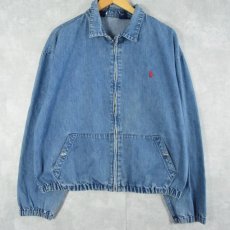 画像1: 90's POLO Ralph Lauren デニムスウィングトップ L (1)