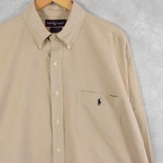 画像1: Ralph Lauren "BIG SHIRT" コットンボタンダウンシャツ L (1)