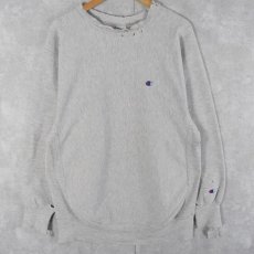 画像1: 90's Champion REVERSE WEAVE USA製 ロゴ刺繍 スウェット XXL (1)