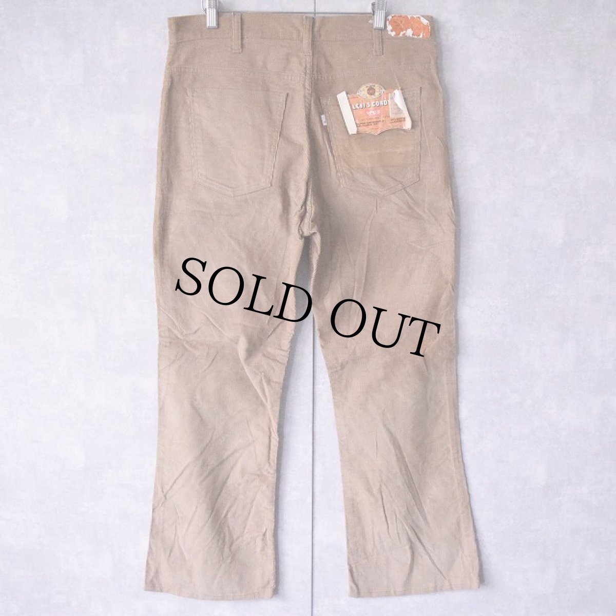 画像1: 80's Levi's 646 USA製 ベルボトム コーデュロイパンツ フラッシャー付きDEADSTOCK W35 (1)