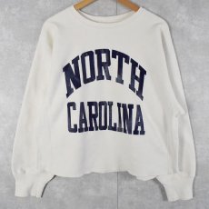 画像1: 80's Champion REVERSE WEAVE USA製 トリコタグ "NORTH CAROLINA" カットオフスウェット XL (1)