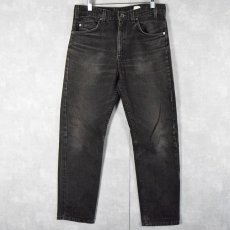 画像1: 90's Levi's 505 ブラックデニムパンツ W33 (1)