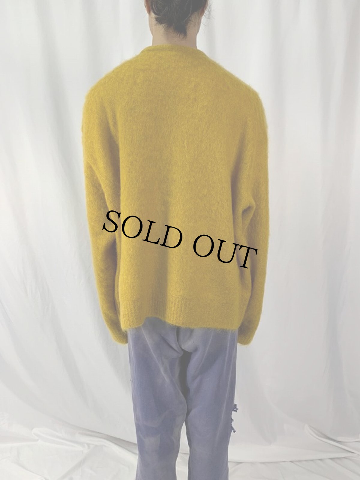 画像6: F.O.G. "Mohair Knit Wide Cardigan" Mustard SIZE L (6)
