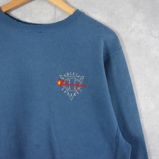 画像1: 90's Champion REVERSE WEAVE USA製 ロゴ刺繍 スウェット L (1)