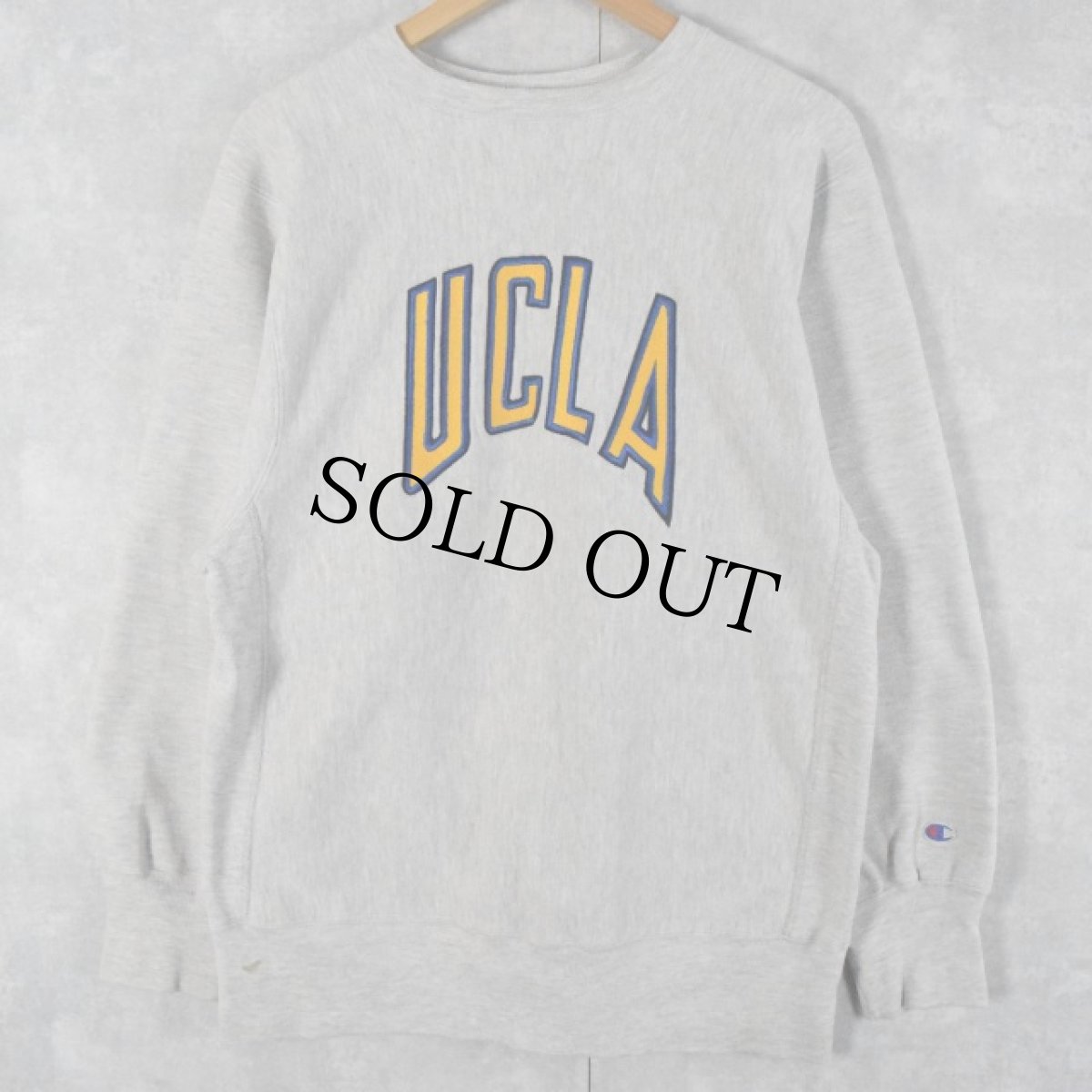 画像1: 90's Champion REVERSE WEAVE USA製 "UCLA" 刺繍入り XL (1)