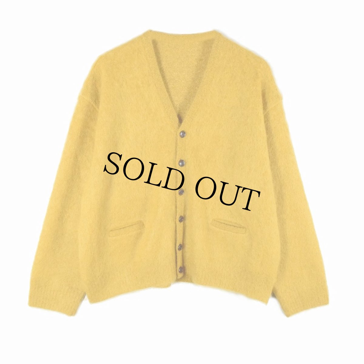 画像1: F.O.G. "Mohair Knit Wide Cardigan" Mustard SIZE L (1)