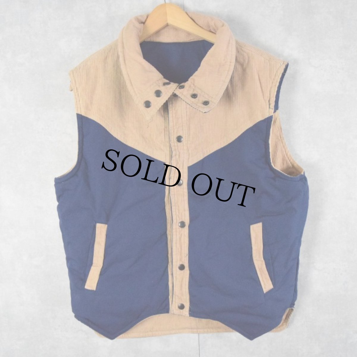 画像2: HI GEAR ウエスタンデザイン 中綿入り リバーシブルベスト L (2)