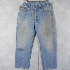 画像1: 2000's Levi's 501 USA製 デニムパンツ W35 (1)