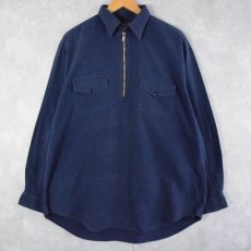 画像1: 90's Ralph Lauren RRL ハーフジップ プルオーバーシャツ L (1)