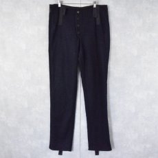 画像1: DIRK BIKKEMBERGS ITALY製 アクリルニットパンツ size52 (1)