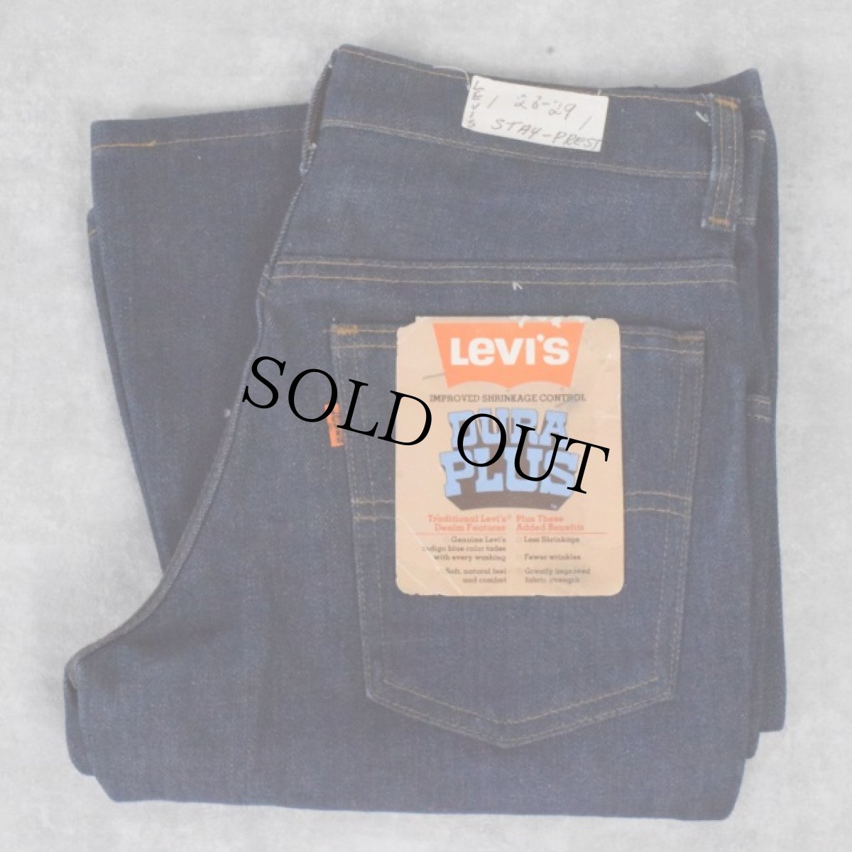 画像1: 80's Levi's 784 USA製 フレアデニムパンツ フラッシャー付きDEADSTOCK W30 (1)