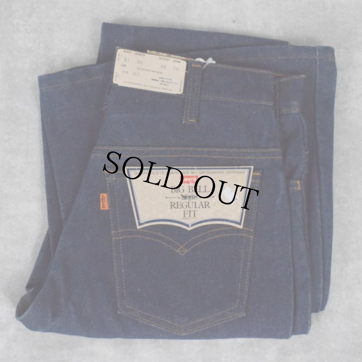 画像1: 80's Levi's 646 USA製 ベルボトム デニムパンツ フラッシャー付きDEADSTOCK W30 (1)