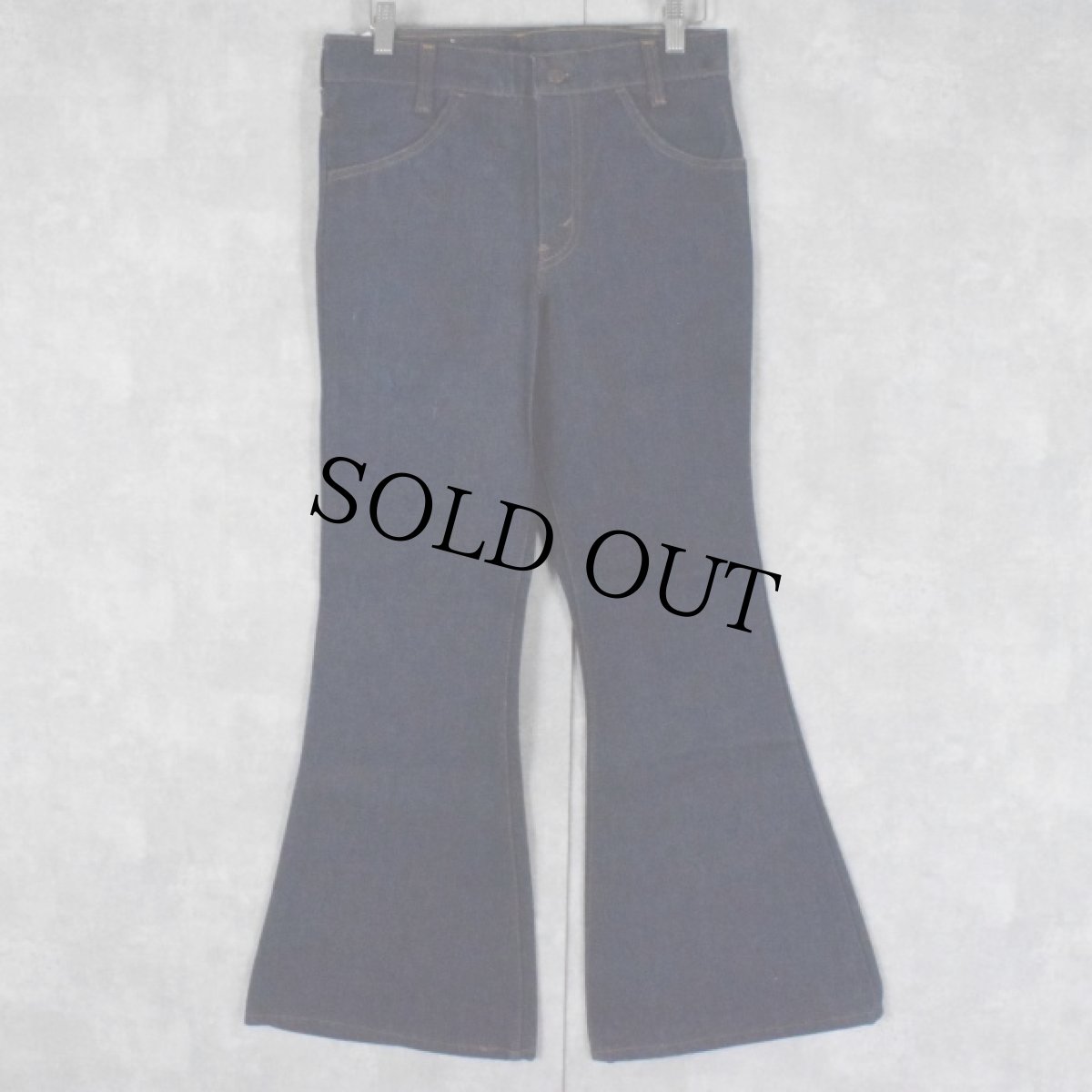 画像2: 80's Levi's 784 USA製 フレアデニムパンツ フラッシャー付きDEADSTOCK W30 (2)