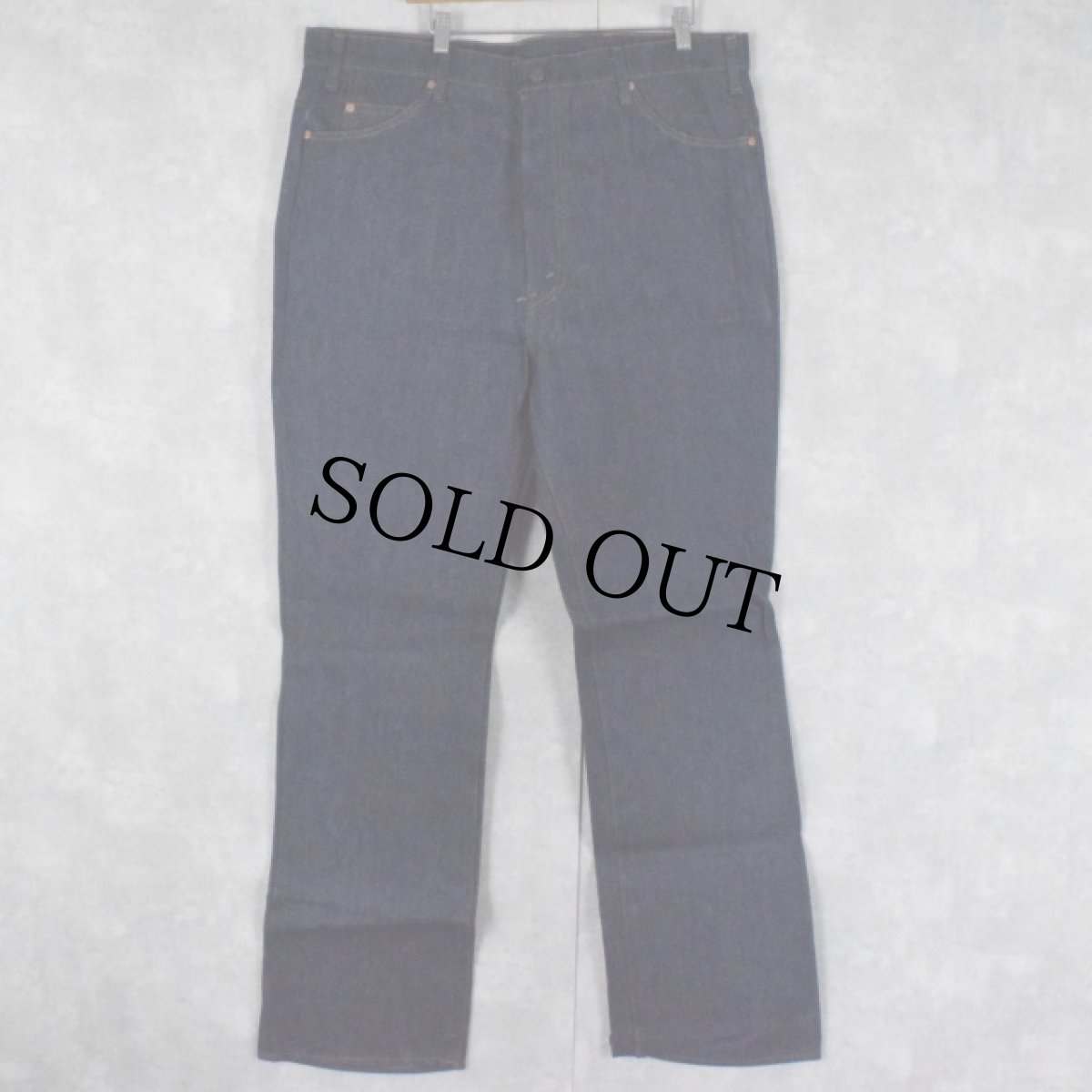 画像2: 70's Levi's 517 デニムパンツ フラッシャー付き DEADSTOCK W43 (2)