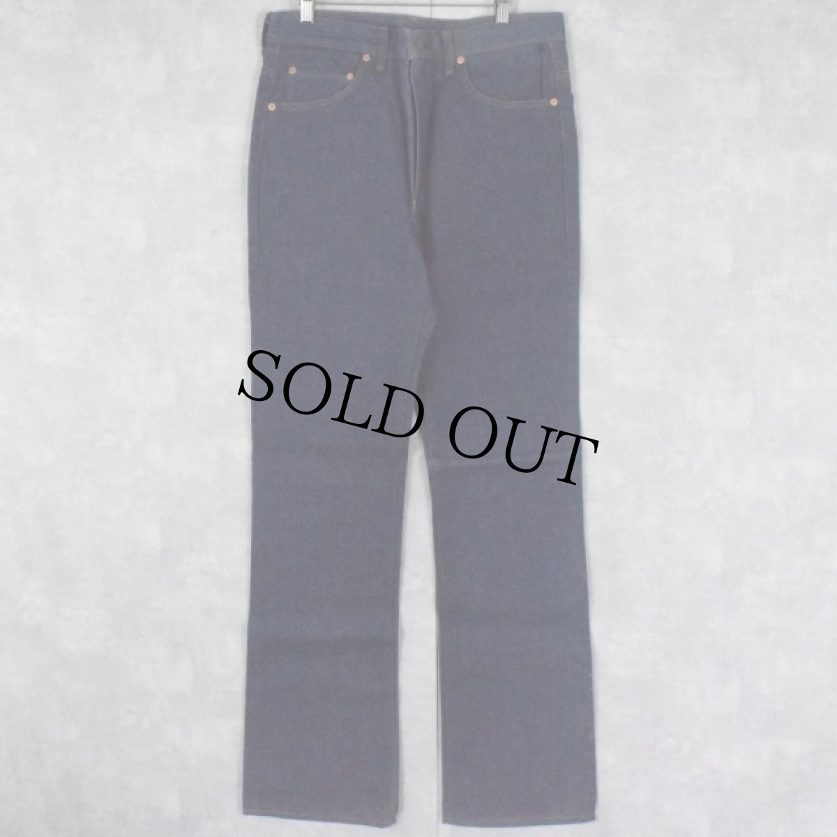 画像2: 70's Levi's 517 内股シングル デニムパンツ DEADSTOCK W35 (2)