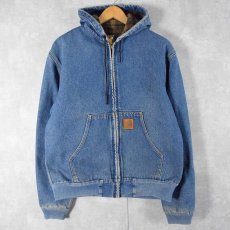 画像1: Carhartt ブランケット付き デニムアクティブパーカー M (1)