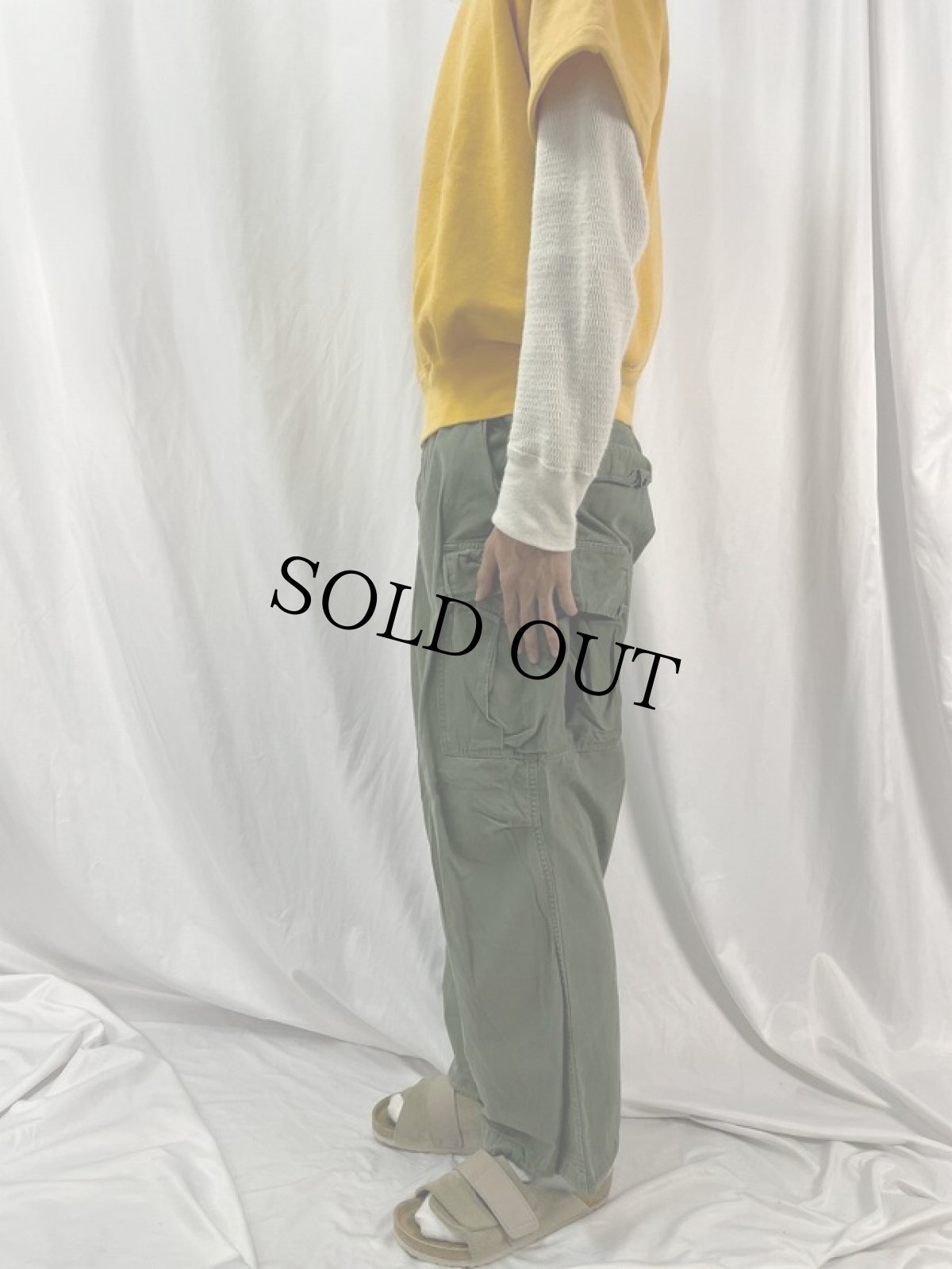 画像3: 60's U.S.ARMY ジャングルファティーグパンツ 4th REGULAR-MEDIUM (3)