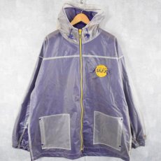 画像1: LOS ANGELES LAKERS NBAチームロゴ PVCレインパーカー XL (1)