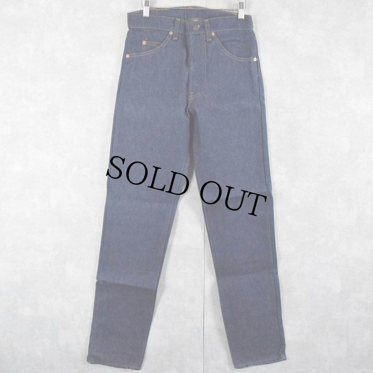 画像2: 80's Levi's 20505-0217 USA製 オレンジタブ デニムパンツ フラッシャー付きDEADSTOCK W29 (2)
