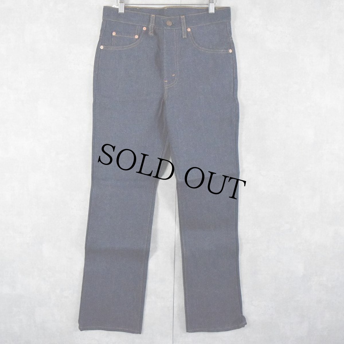 画像2: 80's Levi's 517 USA製 ブーツカットデニムパンツ フラッシャー付きDEADSTOCK W31 (2)