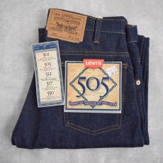 画像1: 80's Levi's 505 USA製 デニムパンツ フラッシャー付きDEADSTOCK W31 (1)