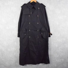 画像1: 90's Ralph Lauren コットントレンチコート S BLACK (1)