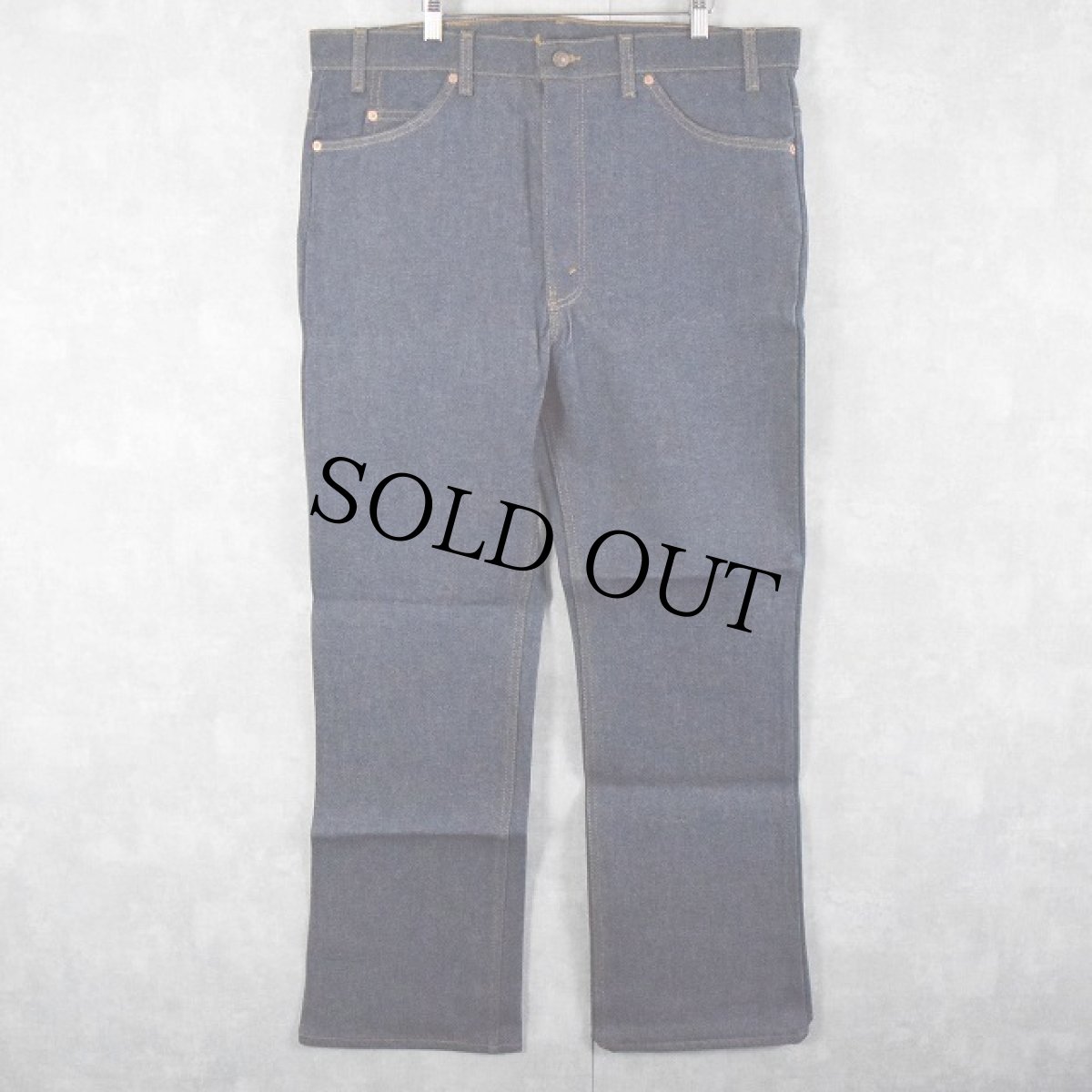 画像2: 90's Levi's 517 USA製 オレンジタブ デニムパンツ フラッシャー付きDEADSTOCK W41 (2)