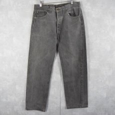 画像1: 90's Levi's 501 USA製 ブラックデニムパンツ W34 (1)