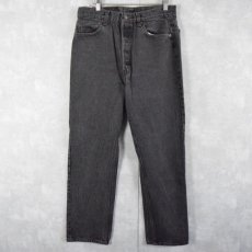 画像1: 90's Levi's 501 USA製 ブラックデニムパンツ W32 (1)