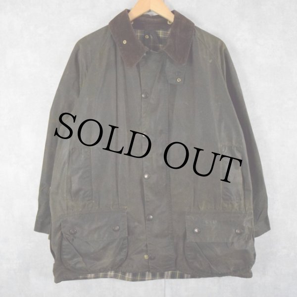 [激シブ]BARBOUR90sオイルドジャケットBEAUFORT 英国製チンスト 90s 90年代 バブアー ワックスコットン オイルド カーキ | ビンテージ