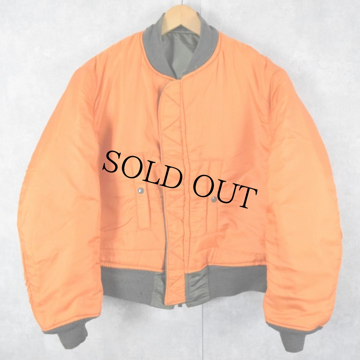 画像2: 70's U.S.AIR FORCE "MA-1 E-TYPE" フライングジャケット LARGE (2)