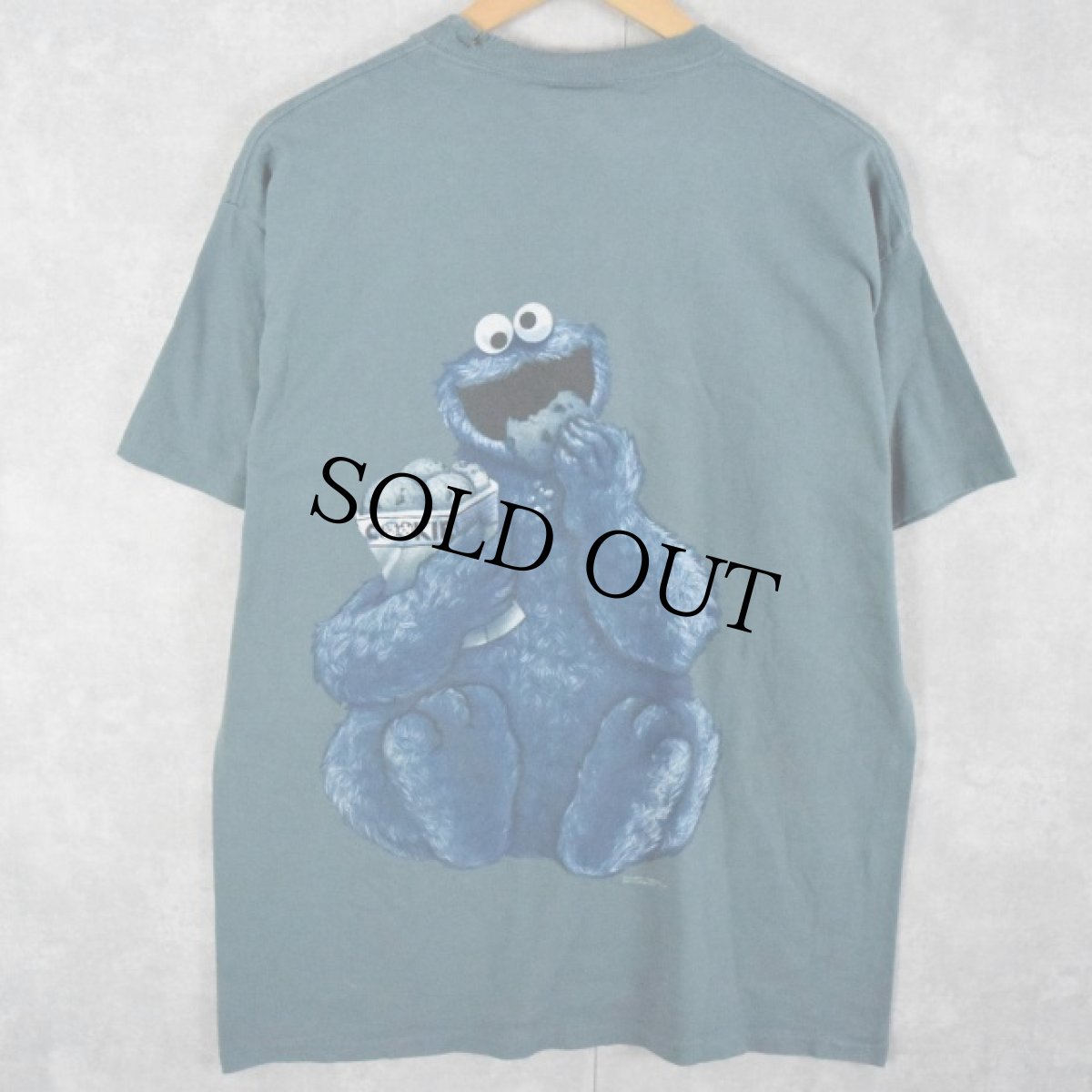 画像1: 90's COOKIE MONSTER USA製 "Calvin Klein"パロディTシャツ L (1)