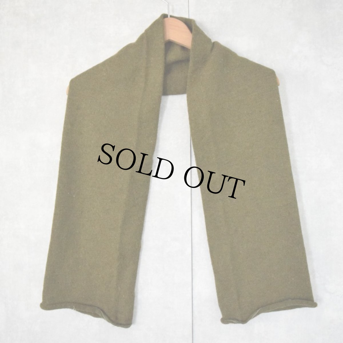 画像2: 70's U.S.ARMY Wool Neckwear Scarf (2)